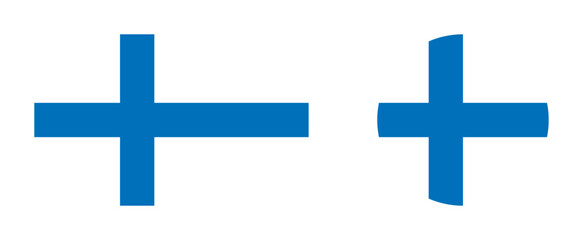 Vector illustration of finland flag