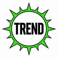 trend logo vector illustration