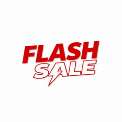 flash sale logo vector illustration