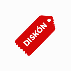 discount logo vector illustration