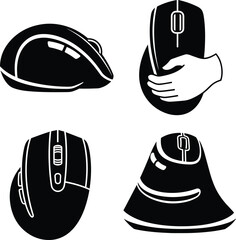 Computer Mice Icons Set untitled vector