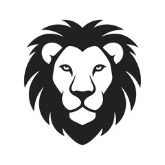 Obraz premium Majestic lion head silhouette Vector