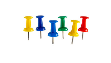 The image shows a red, sharp-pointed pinning tool with a metal needle on a white background