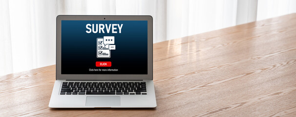Online survey form for modish digital information collection on the internet network
