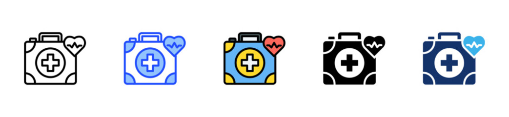 Obraz premium Employee Wellness Icon Collection With Multiple Styles