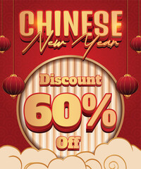 Chinese New Year 60 Off Discount Promotion