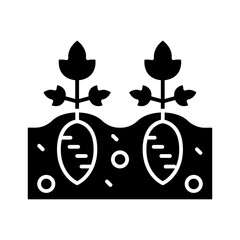 Radish plant icon