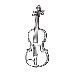 The vector artwork presents a contrabass in a simple yet elegant design, capturing the soul of live music, rhythm, and harmony through balanced proportions and artistic detail.