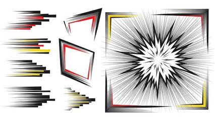 Set of vector elements for design featuring a floral pattern and nature illustration with a seamless spring flower ornament collection for decorative wallpaper art