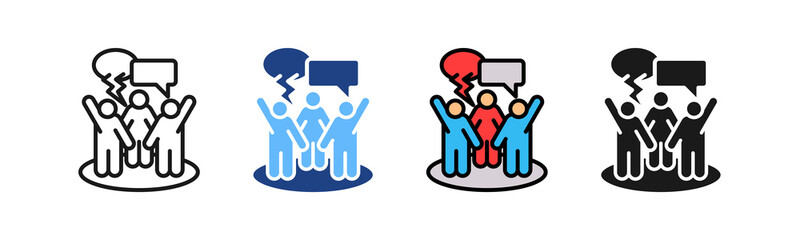 Social Action multiple icon