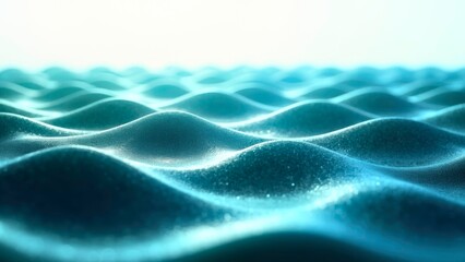 Schematic diagram of bright blue waves art