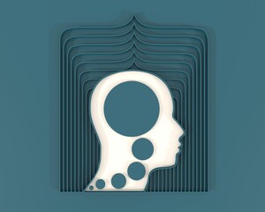 Personal growth and development. Business and education concept. Metaphor of problem solving, chaos and mess, difficult situation. Creativity and innovation. 3D render