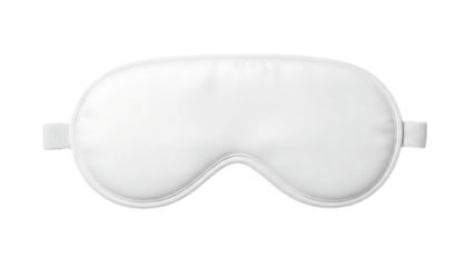 White Sleep Mask Soft Comfortable Eye Cover for Rest and Relaxation