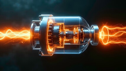 Schematic diagram of luminescent mechanical core device