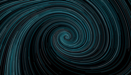 Abstract Digital Wave Pattern in Deep Blue and Teal