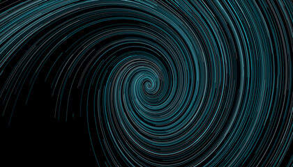 Abstract Digital Wave Pattern in Deep Blue and Teal