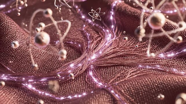 Microscopic Fibers Display Atomic Structures and Energy Transfer