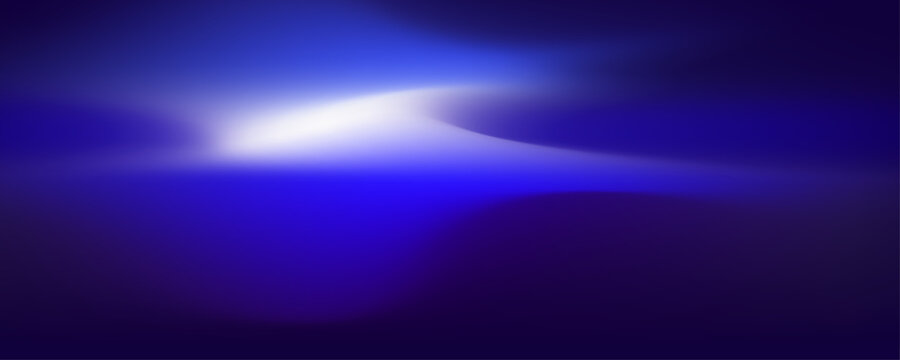 Soft blue neon light fog background