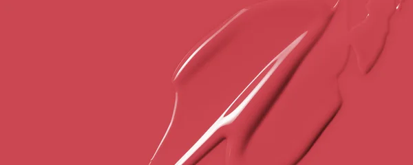 Lipstick texture color background. Red creamy makeup product or paint swatch. Lliquid lipstick or lip gloss smear closeup © Kat Ka
