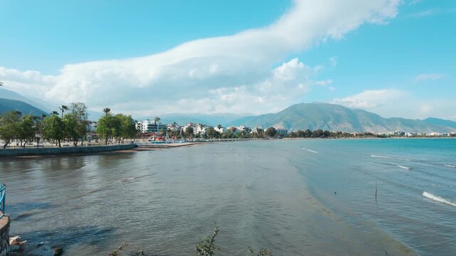 Scenic view of Finike, a historic coastal town in Antalya, Turkey.