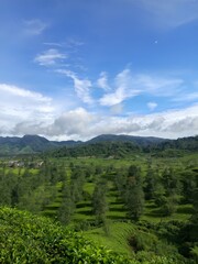 Obraz premium mountain landscape with clouds