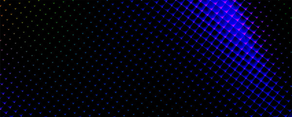 Futuristic ribbed texture with fractal glass effect and smooth fluted vertical lines of rainbow neon gradient. EPS 10