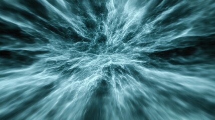 Abstract digital visualization of energy flow and complex patterns of light and motion