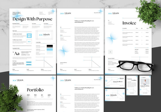 Blue And Black Brand Guidelines Life style