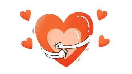 Heart Hug: Self Love Valentine Concept