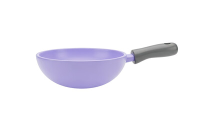 3D Purple scoop with gray handle on transparent background