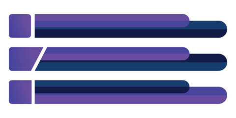 The lower third vector is purple with and blue