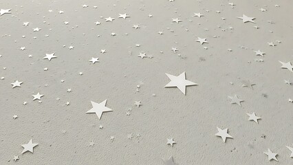 Scattered Paper Stars Decoration
