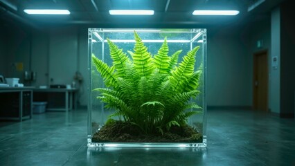 Green plant cultivation device in laboratory