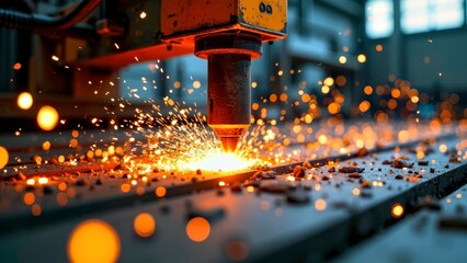 Metal Processing Drilling Spark Shooting