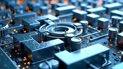 Dense scenes of miniature mechanical components