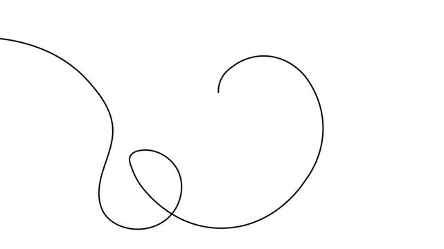 Minimal stomach continuous line animation