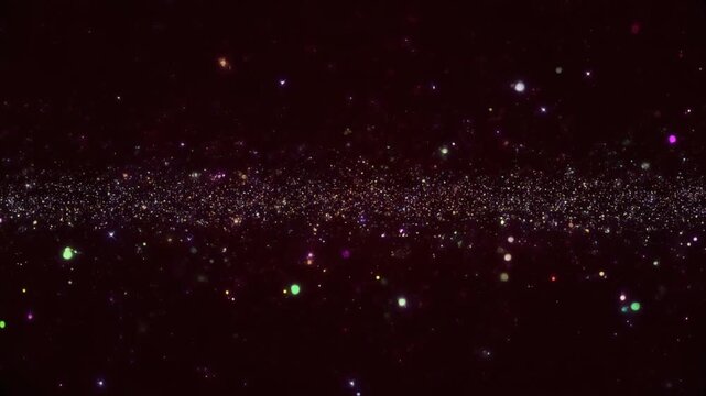 A celestial display of stars and galaxies in the vast universe viewed from space