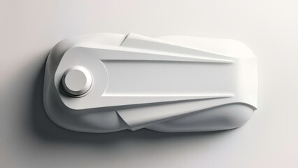 White button simplified and gorgeous industrial image