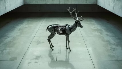 Deer shaped Side Fantasy Art Scene