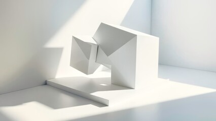 White block simplified fantasy abstract picture