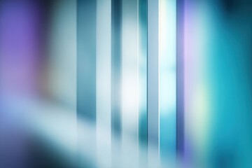 Abstract Light and Shadow Play with Blues and Purples Creates an Ethereal Vertical Lines and Blurry Gradient Background with Soft Lighting and Atmospheric Design