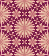 Seamless pink floral pattern with blooming chrysanthemum and daisy flowers in a soft garden style background