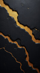 Elegant Abstract Design with Black and Gold Textures for Modern Decor Inspiration