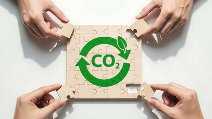 Carbon reduction and climate responsibility concept with footprint, clean energy, sustainability strategy, renewable transition and net zero emissions goals
