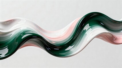 Abstract flowing liquid wave