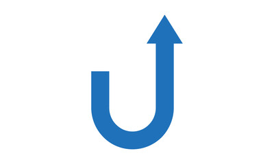 Modern Letter U Finance Logo	

