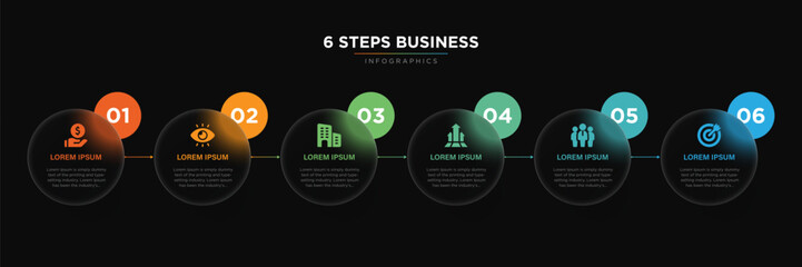 Infographics tab paper index template. Vector illustration abstract background. 6 Business step, banner, web design. Business infographic template. 6 Step timeline journey. 6 Step Infographic