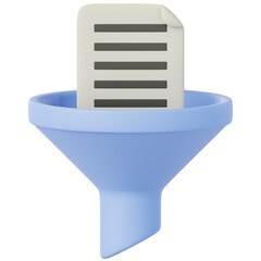 Professionally rendered 3D icon of Data Filter illustrating cybersecurity, encryption, and digital protection concepts. Ideal for apps, websites, fintech, cloud systems, and modern UI design.