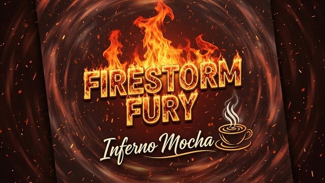 Firestorm Fury Inferno Mocha Coffee Drink.