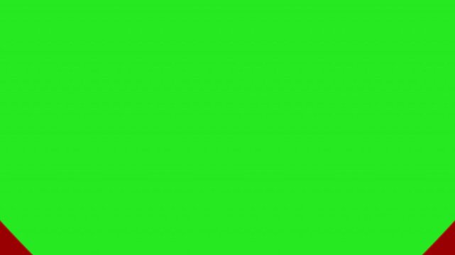 Heart love shape loop transition on green screen. 4k video